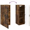 Wall Mounted Cabinet Smoked Oak Finish 33 x 34.5 x 90 cm Engineered Wood