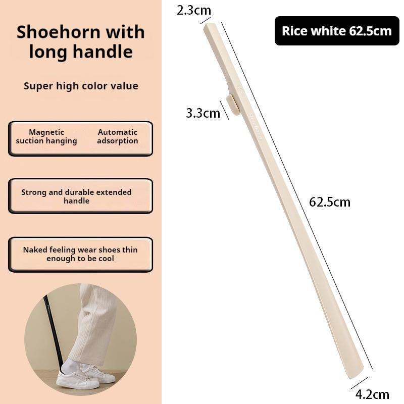 Long handled Shoe horns 63cm Magnetic Shoehorn pregnant woman elderly Shoe spoon Home No bending over Wearing Shoe spatula 1Pcs