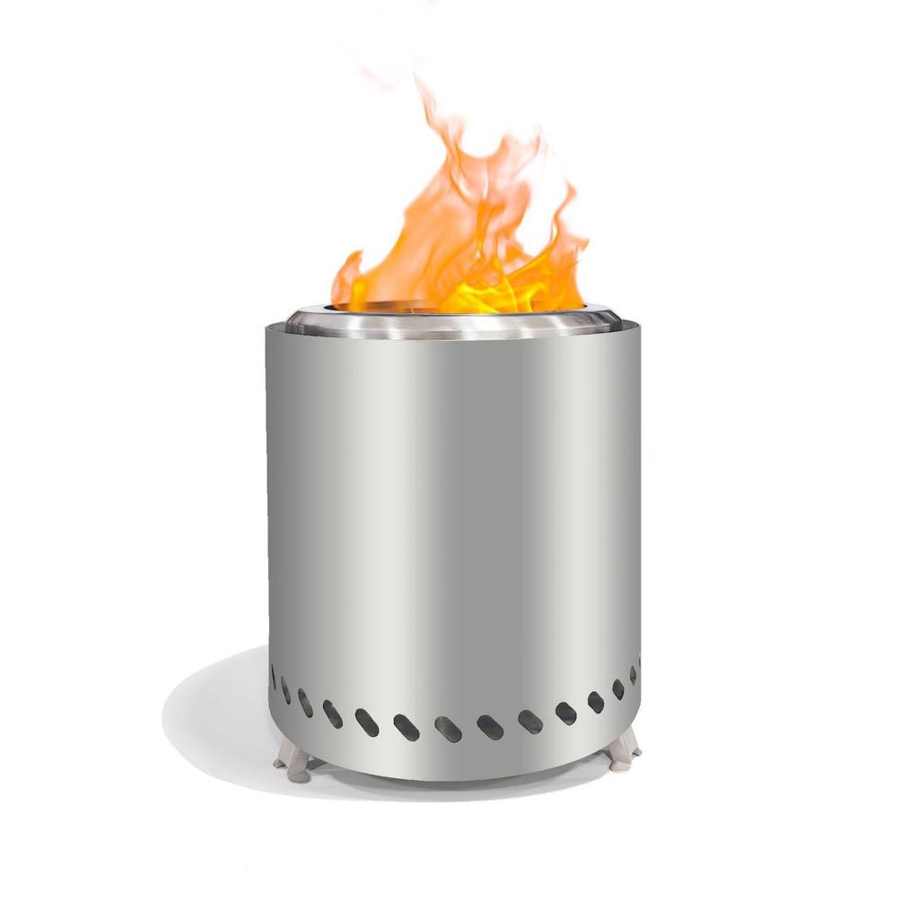 Stainless Steel Portable Wood Stove: Indoor/Outdoor & Smokeless