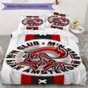 Set Copripiumino con Motivo Ajax Amsterdam Copripiumino Federa Decorazione per la Casa Regalo di Compleanno (1 * copripiumino + 2 * federe senza imbottitura)07