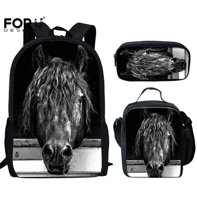 High-end Geliefd Creatief Schaduw Melk Pluche 3D Patroon 3 stuks/Set Leerling Schooltassen Reis Laptop Rugzak Lunchbox Etui