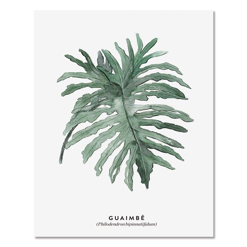 Severská zelená rastlina Listové plátno Plagáty Moderná nástenná maľba Plagát v črepníkoch Estetické obrazy do obývačky Home Decor