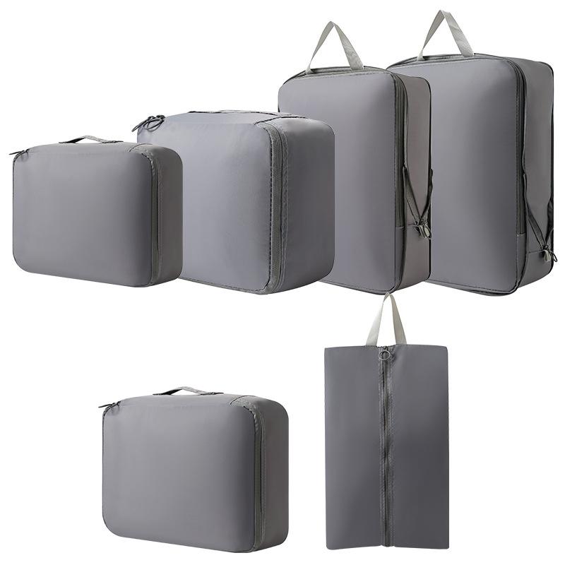 6Pcs Travel Storage Bags Portable Clothes Compressed Packing Cubes Suitcase Bag Classified Cloth Storage Lightweight Luggage Bag
