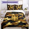 Germany Football Printed Bedding 3 Piece Set Cozy Breathable Bed Cover Set as Housewarming Holiday Gift