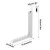 2Pcs Foldable Over Door Rack Space Saving Storage Stand for Clothing and Accessories Household Clothing Hanger