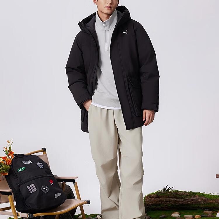 Puma Hooded Warm Windproof Water-Resistant Functional Down Jacket Men Jackets 692778-01