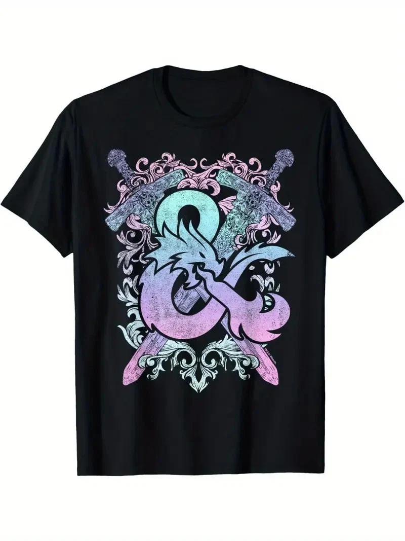Dungeons & Dragons Ampersand Pastel Logo Men s T-Shirt XXL