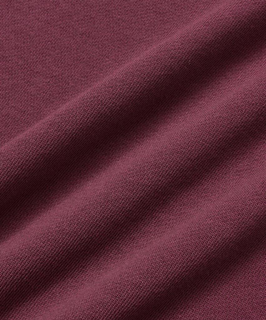BROWNBREATH Tag Wide Sweat Pants - Burgundy