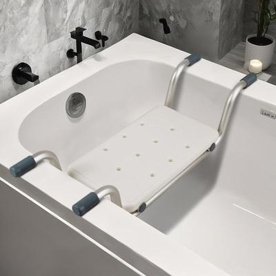 Aluminum Anti-Slip Bath Seat & Storage Shelf for Elderly and Pregnant Women