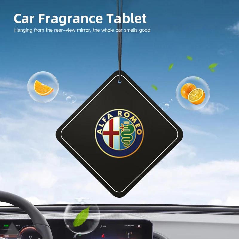 Hub Caps Car Perfume Pendant Air Freshener Hanging For Alfa Romeo 156 159 147 4C 8C 166 Giulia Giulietta Mito Stelvio Spider GT fdxk24