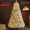 White Snowfall Christmas Tree with Flocked Finish - Sizes: 1.5m, 1.8m, 2.1m, 2.4m
