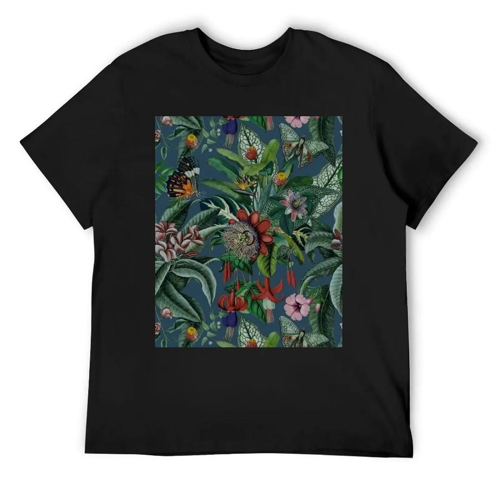 Midnight Rainforest I T-Shirt funny shirt cotton Clothing korean fashion t shirts for men cotton