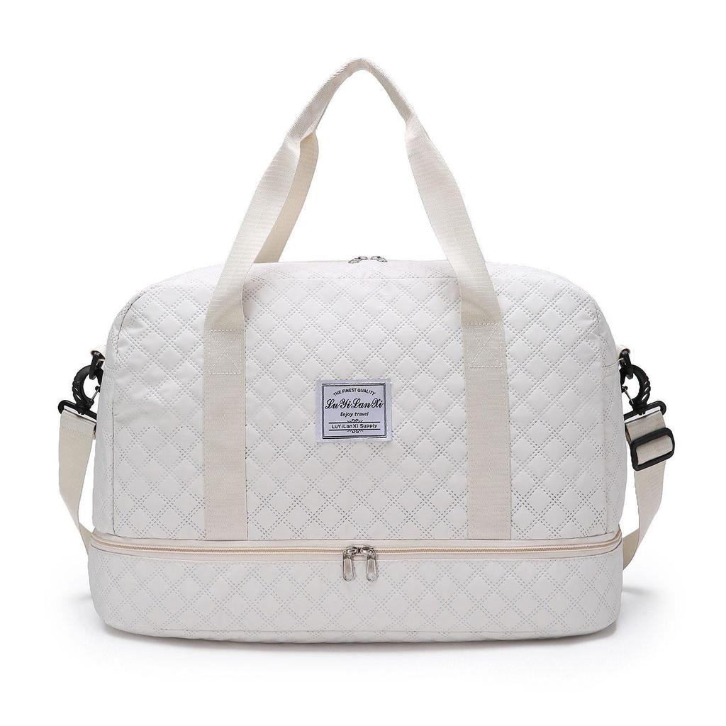 Deluxe Large Capacity Duffel Bag - Multi-functional Shoulder and Crossbody Tote Bag with Wet and Dry Pockets,Dual Side Pockets for Travelling