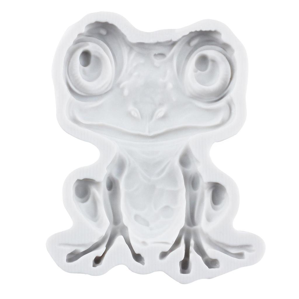 Frosch Silikonformen Frosch Fondantform Kuchen Dekorationswerkzeuge Cupcake Topper Schokoladenhandwerk Gum Paste Polymer Clay