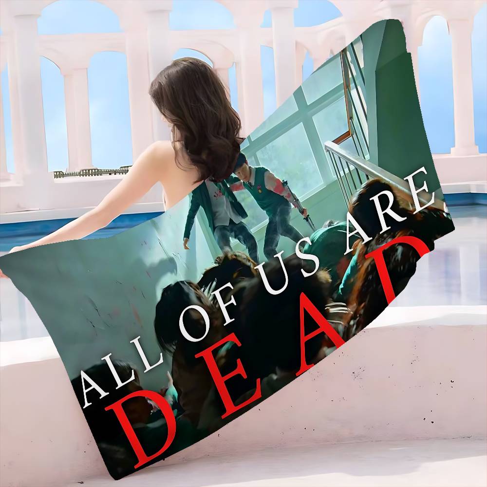 TV All Of Us Are Dead Microfiber Printed Beach Towel Mountain Climbing Yoga Beach Swimming Running Absorbent Soft Towel