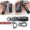 Car Key Chain Ring Keyring For Toyota Corolla Yaris Chr Auris RAV4 Land Cruiser Camry Highlander Prado Auto Keychain Accessories