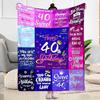 Fifty Fabulous Milestones flannel,Lightweight,Flannel Blanket,Comfortable Blanket, Sofa Blanket, gift blankets,Holiday gift blanket Blankets
