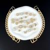24/26PCS Shoe Charms Set Golden Lip Letter Butterfly Pentagram Chain Shoe Decorati Buckle for Sandals Clogs DIY Accessories Gift
