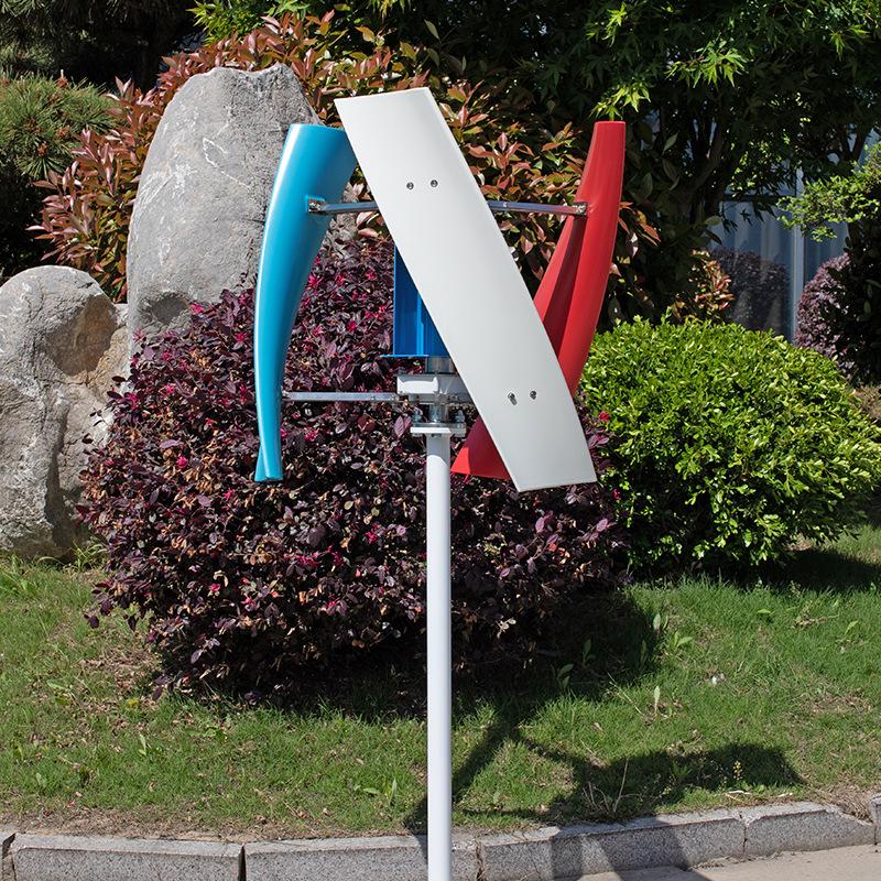 Advanced Vertical Axis Inclined Wind Turbine and Solar Street Light for Energy Projects