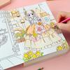 2Pcs Princess Beautiful Girl Coloring Book Cute Anime Manga Characters Drawing Book Premium Thick Paper Sketchbook Style Journal