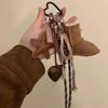Y2K Fashion Snow Boot Star Lanyard Keychain Harajuku Style Braided Rope Keyring For Women Bag Pendant Handbag Charms Gifts