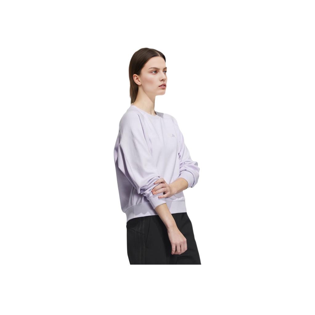adidas Rco Graphic Sweatshirt With Letter Logo Women Tops Light-Purple IP7089