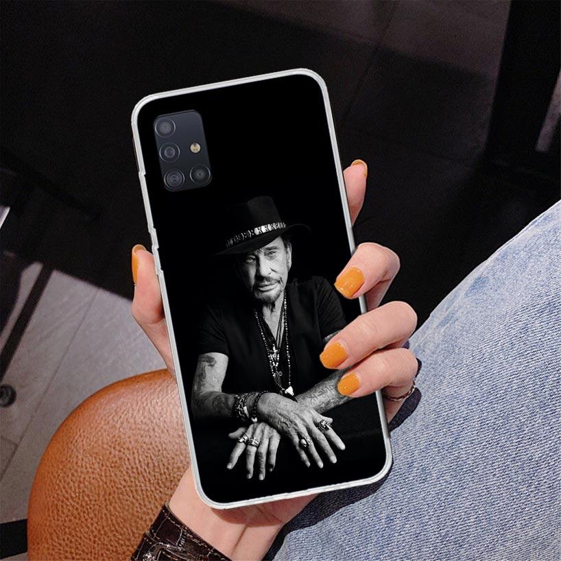 Johnny Hallyday Music Phone Case For Samsung Galaxy A52 A32 A22 A12 A51 A31 A50S A30S A20S A10S Note 20 Ultra 10 Plus S10 A72 A7