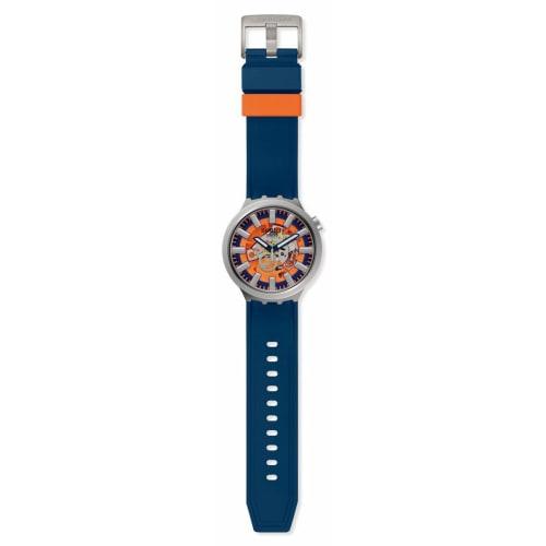 Swatch ORANGE IN THE WORKS SB07S114 Blue Watch