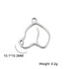 5pcs/lot Stainless Steel Pendants for Earring Necklace Bracelet Jewelry Making Cat Dog Bird Sun Moon Pentacle Gold Charms