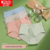 Hongdou Women's Mid-Rise Antibacterial Cotton Briefs (4-Pack)