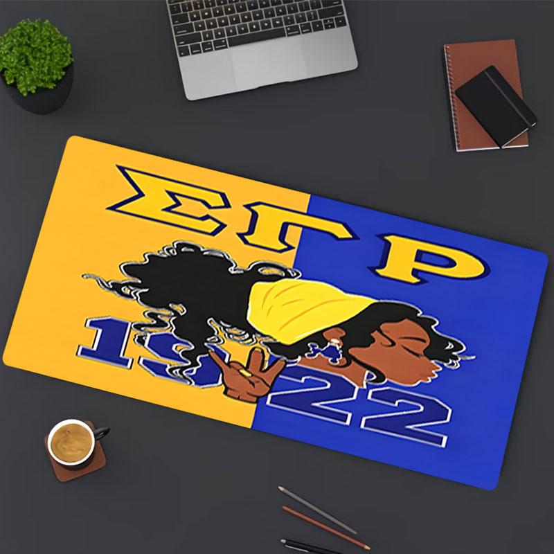 Sigma Gamma Rho Print Mouse Pad, for Keyboard Pad Laptop PC Mat for Office Home Use, Desk Decor, Perfect Birthday Gift for Gamers