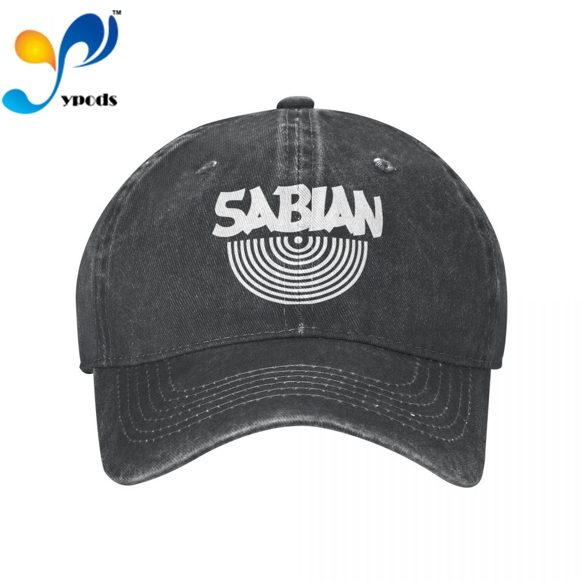 

Сабианские тарелки Логотип 2 Джинсовая бейсболка Snapback Шляпы Осенне-летняя шляпа для унисекс Женские кепки Шляпы Casquette