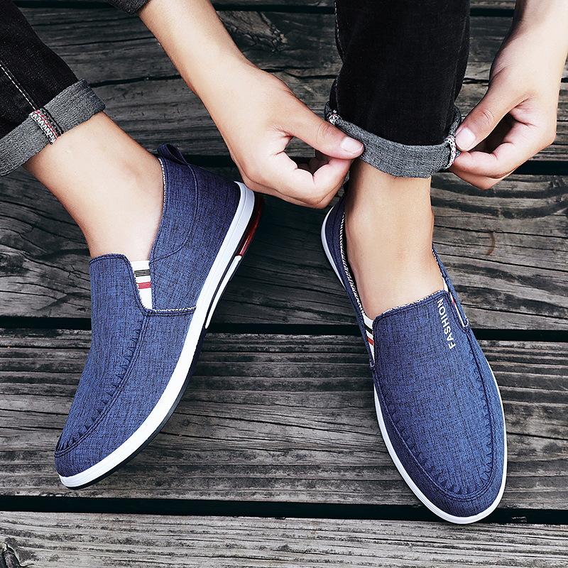 Модные осенние мужские парусиновые туфли 2024 года — фото 5