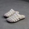 Fashion GKTINOO 2025 Summer New Handmade Woven Breathable Flat Slippers Casual Genuine Leather Women's Slip-on Shoes