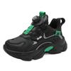 Boys Shoes Autumn and Winter Breathable Middle and Older Children Boys Running Shoes Sports Shoes Casual Rotating Buckle Full Leather Surface