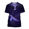Summer Sea Fish Whale 3d Printed T-shirt Street Men's Fashion Harajuku Casual O-neck T-shirt T-shirt Top Clothing