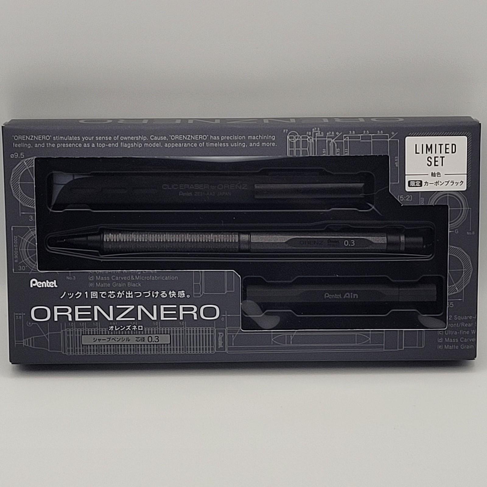 Pentel Orenz Nero Ограниченная серия 0.3 мм Угольно-черный Механический карандаш JP