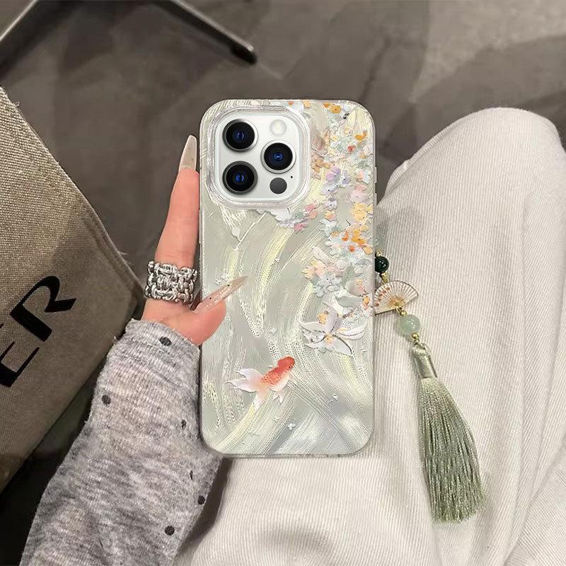Osmanthus Koi for Apple 17promax Cartoon for IPhone16plus Mobile Phone Case New 15pro Advanced