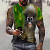 Summer New Foreign Trade 3DT-shirt Casual Men's T-shirt Short-sleeved 3D Printed T-shirt Cat