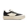 New LiNing Puff Platform Thermal Abrasion Resistant Low top Skateboard Shoes Women's Black White AZGU068-7