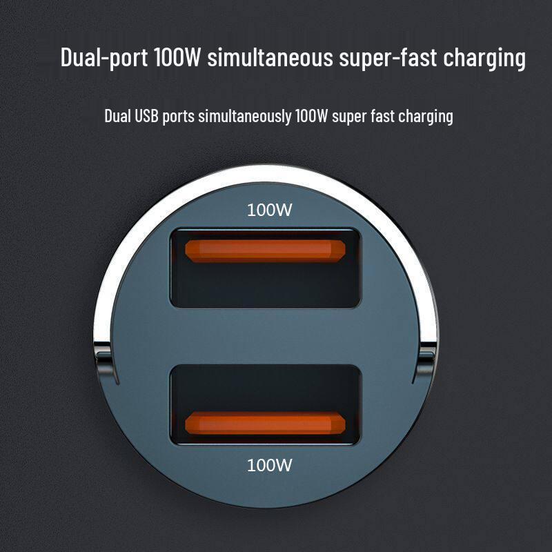 200W Stealth Car Charger USB Converter for 12V - Super Fast Charging