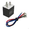 12V & 24V 3 Pin Adjustable Electronic Flasher Relay with Cable for Motorcycle