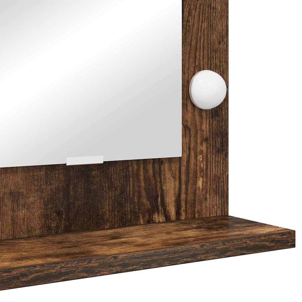 Washbasin Mirror with Mirror Smoked Oak 80 X 45 X 18 Cm
