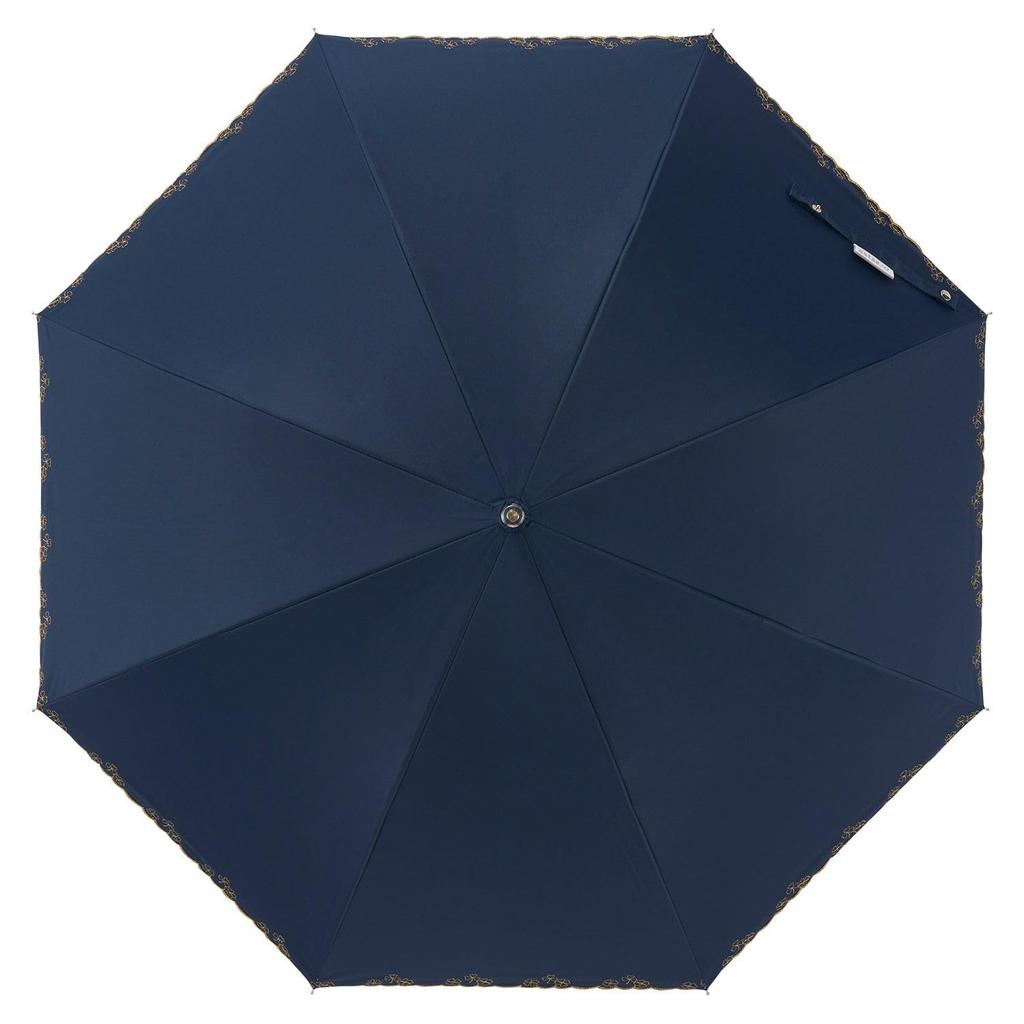 Moonbat Long Sun and Rain Light Heat UV Clover Scallop Blue [Esta] Women's Parasol, Protection, Blocking, Blocking, Protection, Design,