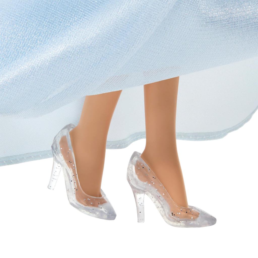 Mattel Disney Princess Cinderella Deluxe Princess Ages JMP62 Doll, Doll, Dress-Up Doll, 4+, Blue,