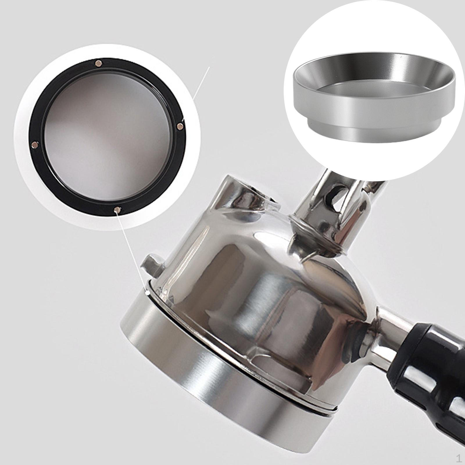 

Aluminium Alloy Coffee Dosing Rings Kitchen Accessory for Espresso Brewing Argent 53mm