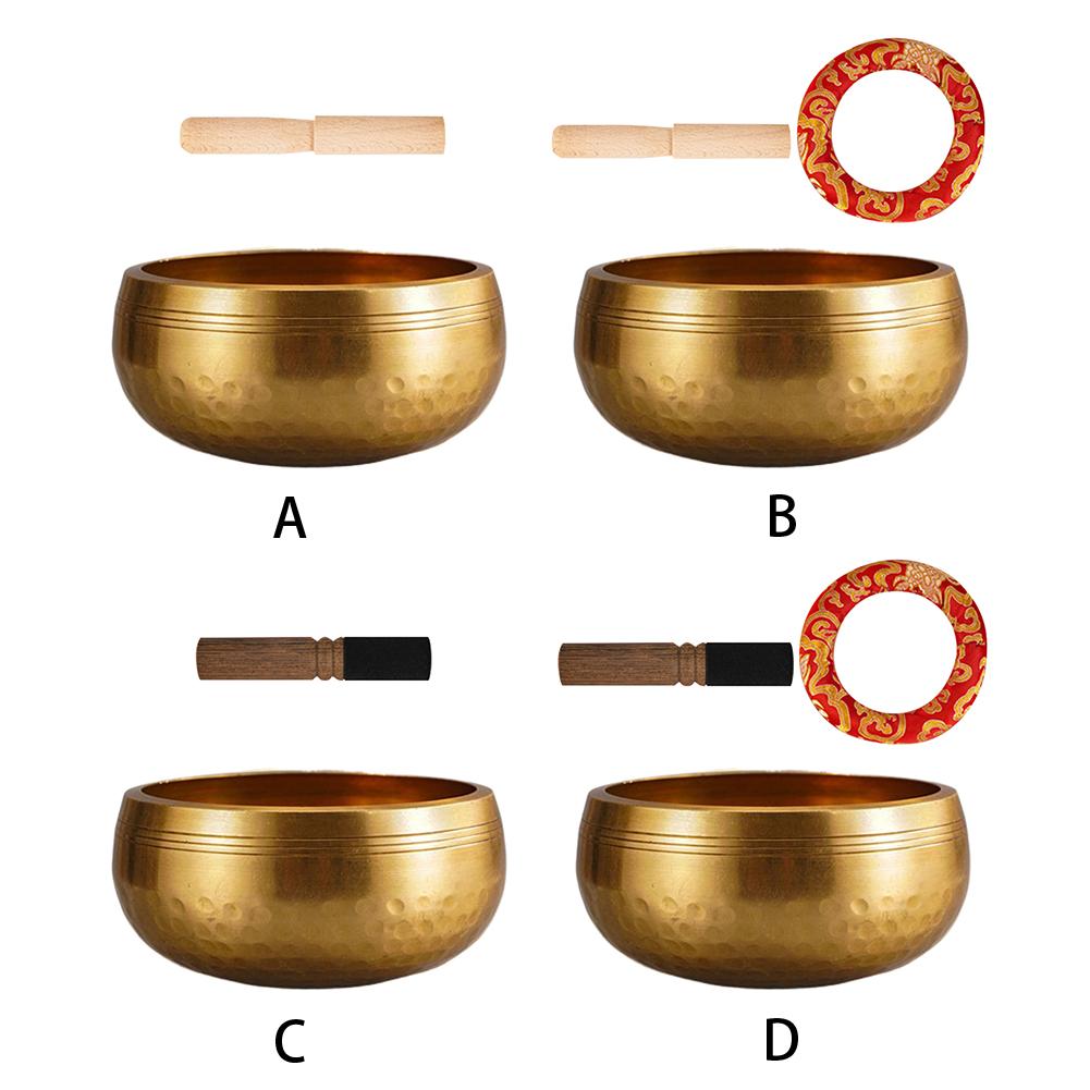 Zestaw tybetańskiej misy dźwiękowej Narzędzie do łagodzenia stresu Miska dźwiękowa do medytacji Miska do medytacji jogi Unikalne duchowe prezenty dla kobiet i mężczyzn