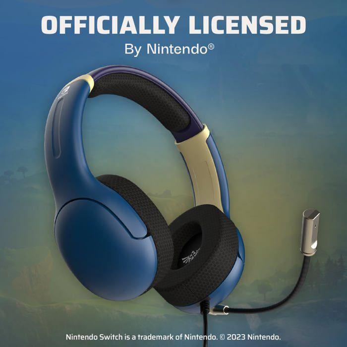 Casque - PDP - Link Airlite Brave - Filaire - Sur-oreille - Bleu/Blanc