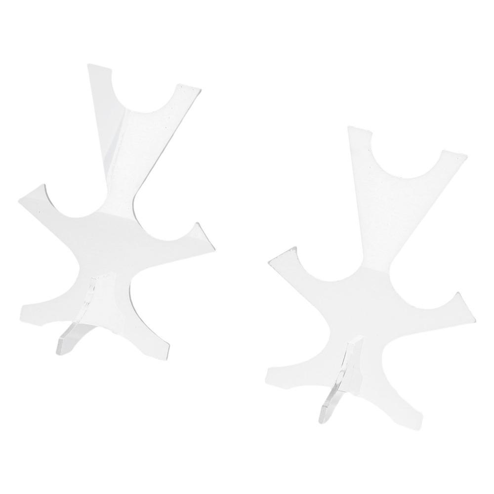 2Pcs Acrylic Sword Display Stand Length Adjustable Adjustable Sword Holder  For Collections