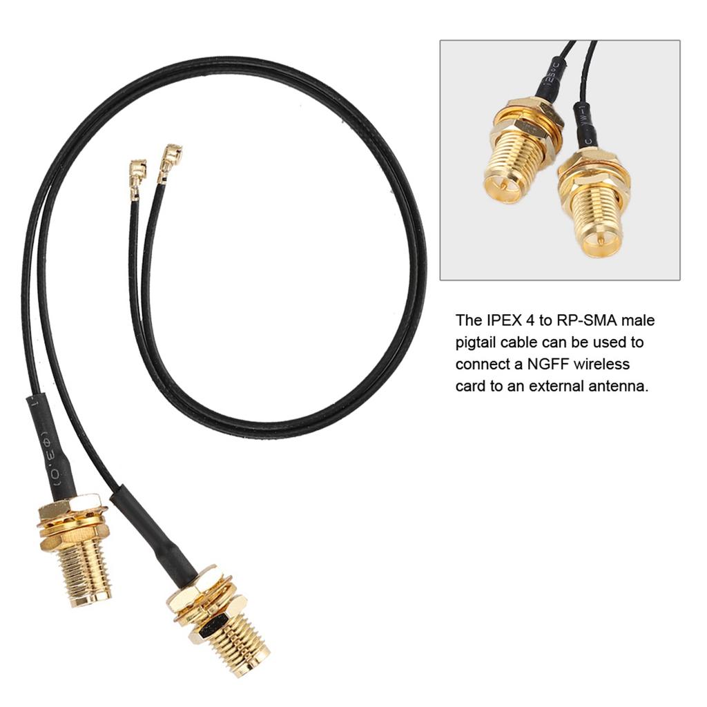 4PCS Wireless M.2 NGFF Network Card Cable for Intel 9260NGW  7265AC 9650AC  BCM94360